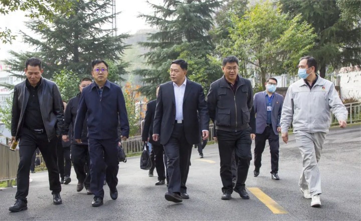 国家矿山安监局云南局党组书记、、、局长蔡建军到云南东源镇雄煤业有限公司调研