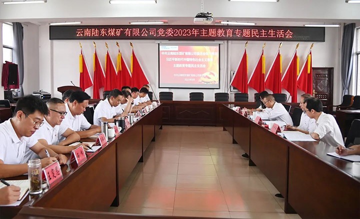 【主题教育】云煤（太阳集团城网站2018）集团党委委员、、、纪委书记翁立志到陆东煤矿公司指导主题教育专题民主生涯会