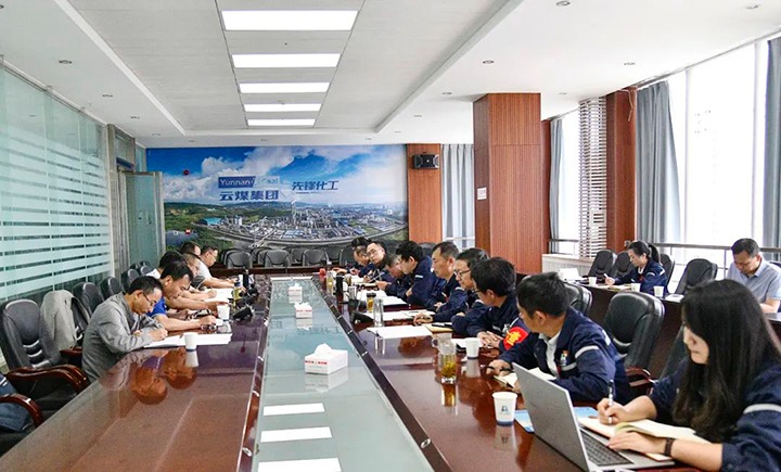 【主题教育】云煤（太阳集团城网站2018）集团党委委员、副总司理缪和星一行到先锋化工公司开展生产谋划调研