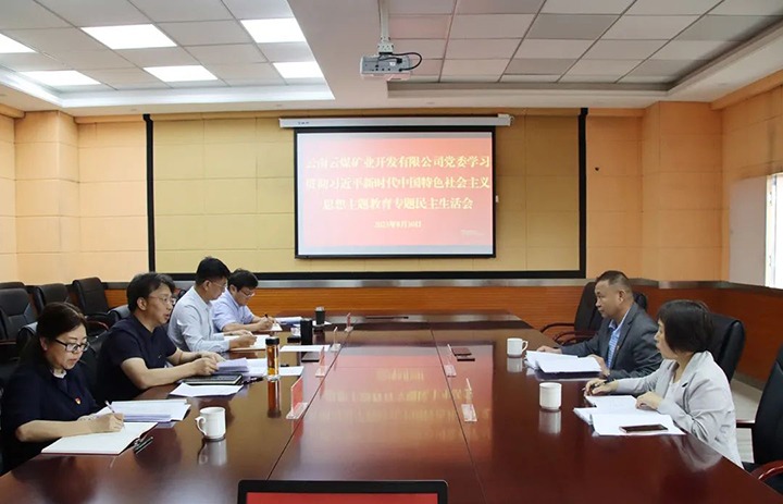 【主题教育】云煤（太阳集团城网站2018）集团第二指导组到云煤矿业公司指导主题教育专题民主生涯会