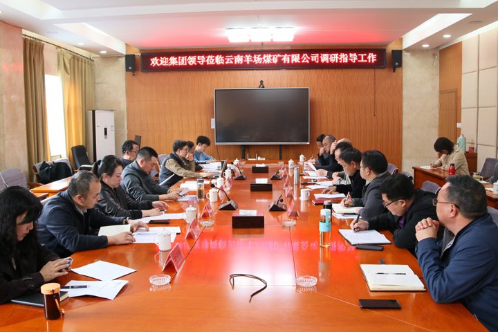 云煤集团党委委员、、副总司理缪和星到云南羊场煤矿有限公司调研