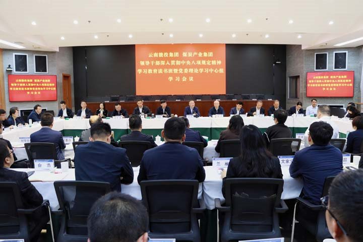 能投集团、、煤炭工业集团向导干部深入贯彻中央八项划定精神学习教育念书班暨党委理论学习中心组举行集中学习