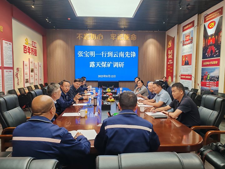 原煤炭部常务副部长、、、国家清静生产治理局局长、、、天下政协常委张宝明到云煤集团调研座谈